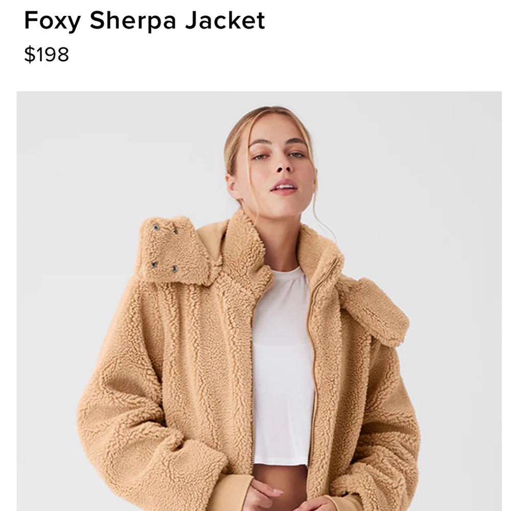 Foxy Sherpa jacket in medium